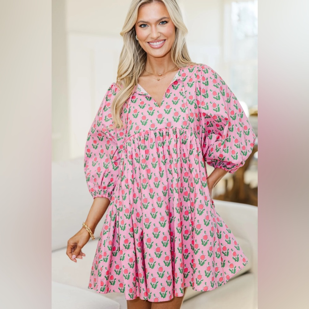Pink Floral Nursing Dress Shop the Mint